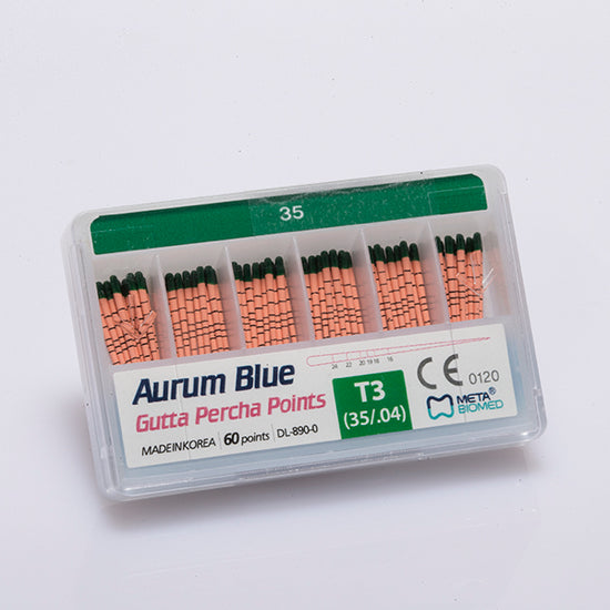 Aurum Blue Gutta Percha Points – Assorted Sizes & Tapers (Pack Options)